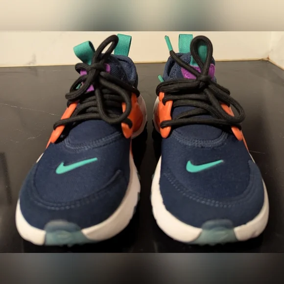 Nike Rt Presto Black Orange Purple Kids Sneakers Size 12c MSRP $80 - Picture 3 of 9